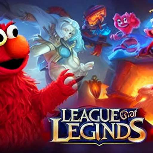 Image similar to elmo in league of legends