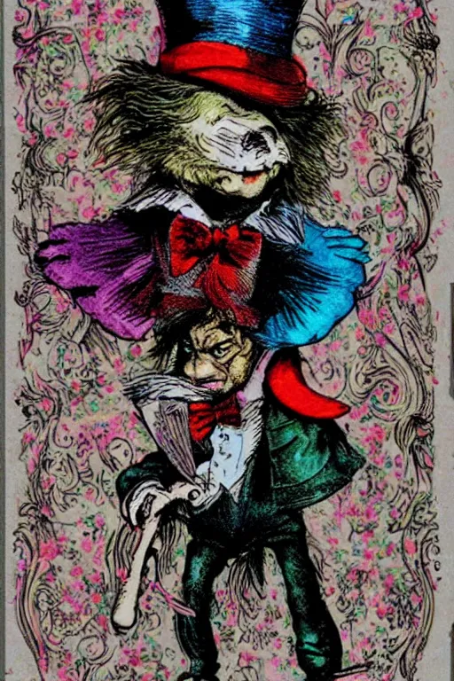 Image similar to mad hatter alice in wonderland