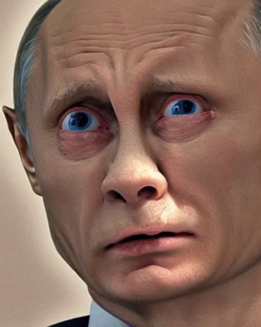 Image similar to Vladimir Putin in a role of Gollum