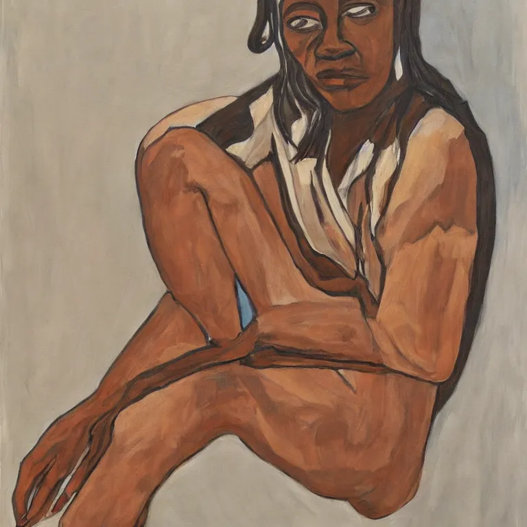 Prompt: Unfinished and Imperfect artwork of Life by Alice Neel, highly detailed, 8k