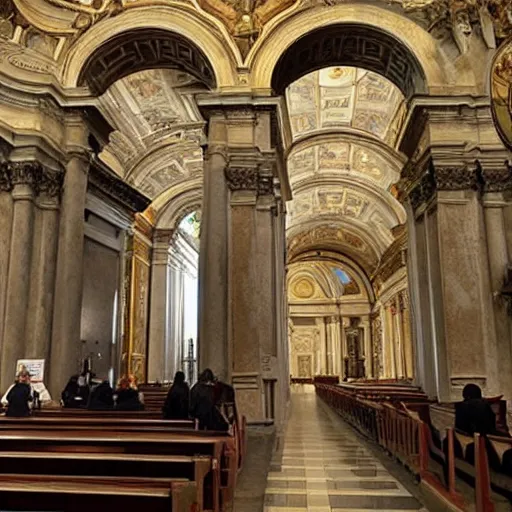 Prompt: what is the vatican church hiding from the public, creepy, dark, ultra realistic, photorealistic, cinematic