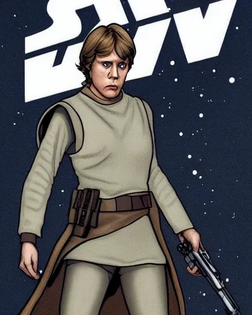 Image similar to what if luke skywalker was female, star wars