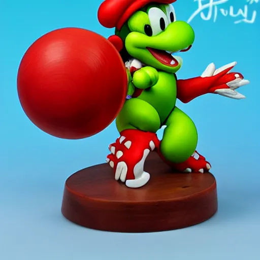 Image similar to yoshi with sharinghan eyes and a stand from jojo