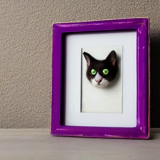 Image similar to picture frame made of cat fangs