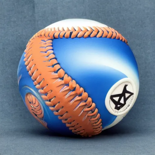 Image similar to beautiful baseballs as tidal wave, surreal