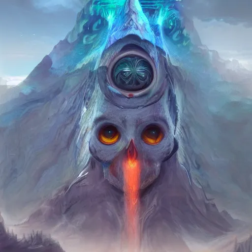 Prompt: third - eye prediction, artist interpretation of third - eye visions!!!!!!!!!!, trending on artstation, matte painting