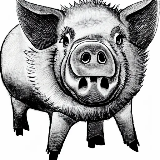 Image similar to manga pig