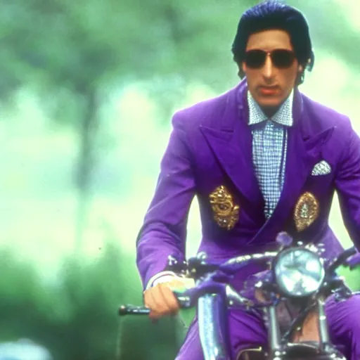 Image similar to still of prince charles in the movie purple rain