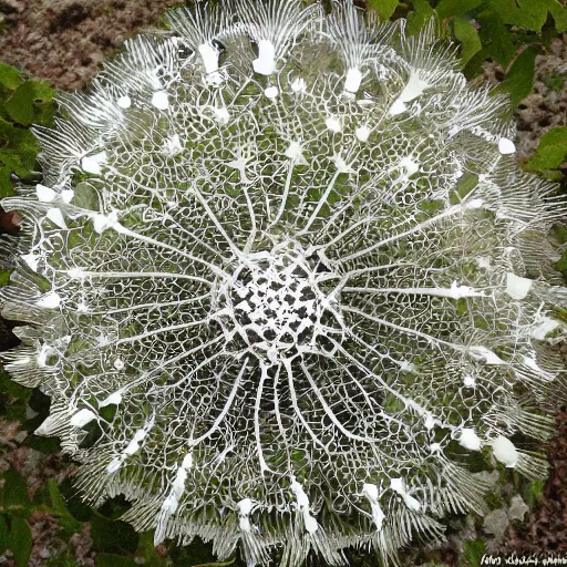 Image similar to rose and radiolaria hybrid