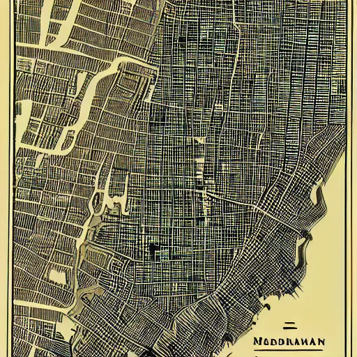 Prompt: maps of manhattan