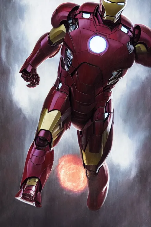 Portrait of Tom Cruise as Superior Iron man, marvel,, Stable Diffusion