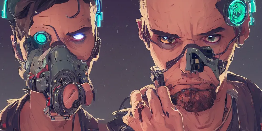 Image similar to a face covered with computer circuits, art gta 5 cover, official fanart behance hd artstation by jesper ejsing, by rhads, makoto shinkai and lois van baarle, ilya kuvshinov, ossdraws, that looks like it is from borderlands and by feng zhu and loish and laurie greasley, victo