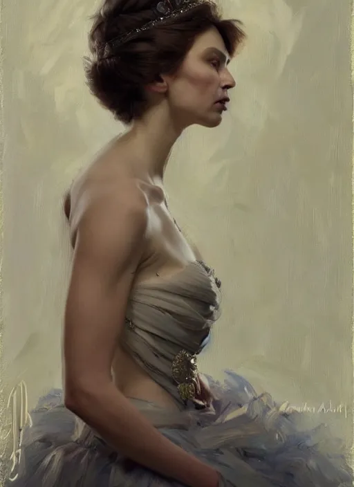 Prompt: irina meier dressed like a queen on a throne, calm, fantasy character portrait, dynamic pose, above view, artwork by jeremy lipkin and giuseppe dangelico pino very coherent asymmetrical artwork, sharp edges, perfect face, simple form, 1 0 0 mm