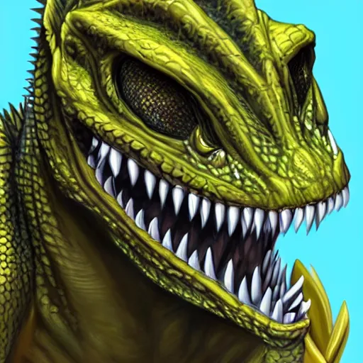 Image similar to a portrait of a lizardman,extremely detailed multiple unique different art styles.