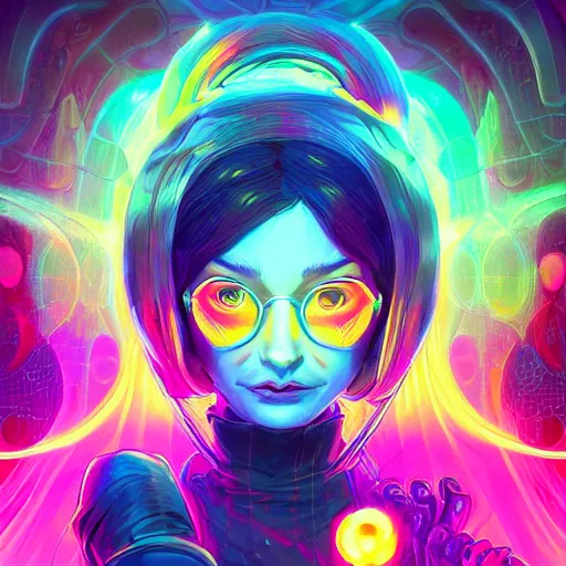 Image similar to skill magic geek inside matrix deepdream radiating a glowing aura stuff loot legends stylized digital illustration video game icon artstation lois van baarle, ilya kuvshinov, rossdraws,