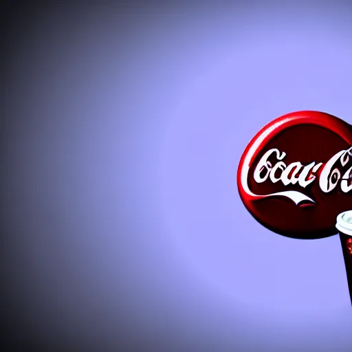 Image similar to 3 d render of the coke logo personified as a soda themed girl, large creepy eyes, extremely detailed and colorful eyes, soda themed girl, hyper detailed money sign pupils, tim burton, junji ito, her forehead has the coke logo carved into it, dollar sign pupils, extremely uncomfortable, money everywhere, cash falling, coke flood, blender 3 d, unreal engine