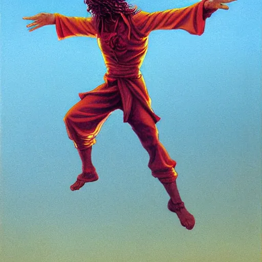 Image similar to fire in the shape of a person dancing, the whispy smoke, fantasy, dnd, illustrated by michael whelan