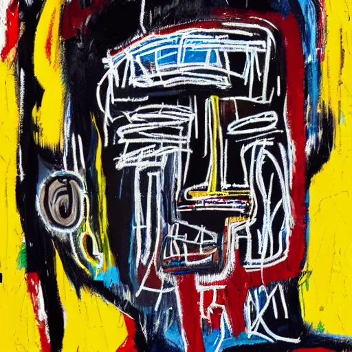 Image similar to A extremely highly detailed majestic hi-res beautiful immaculate head and shoulders painting of a strong black african man by Jean-Michel Basquiat, 8k, high textures, hyper sharp, insanely detailed and intricate, super detailed, 8k HDR high quality