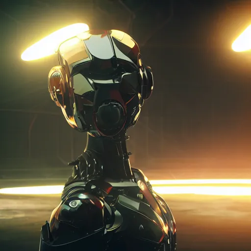 Prompt: evil robot, led screen, expression, unreal engine, dramatic cinematic lighting rendered by octane, 8 k, detailed