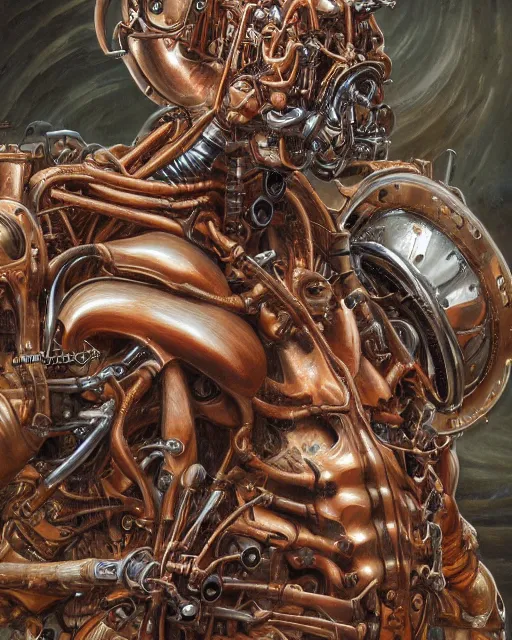 Image similar to art by frank franzetta, biomechanical, 4 k, hyper detailed