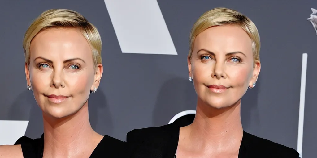 Image similar to Charlize Theron is the captain of the starship Enterprise in the new Star Trek movie