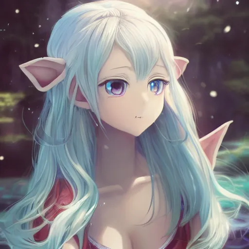 Elf Girl Vampire Girl Anime Character Game Character Stock Illustration -  Download Image Now - iStock