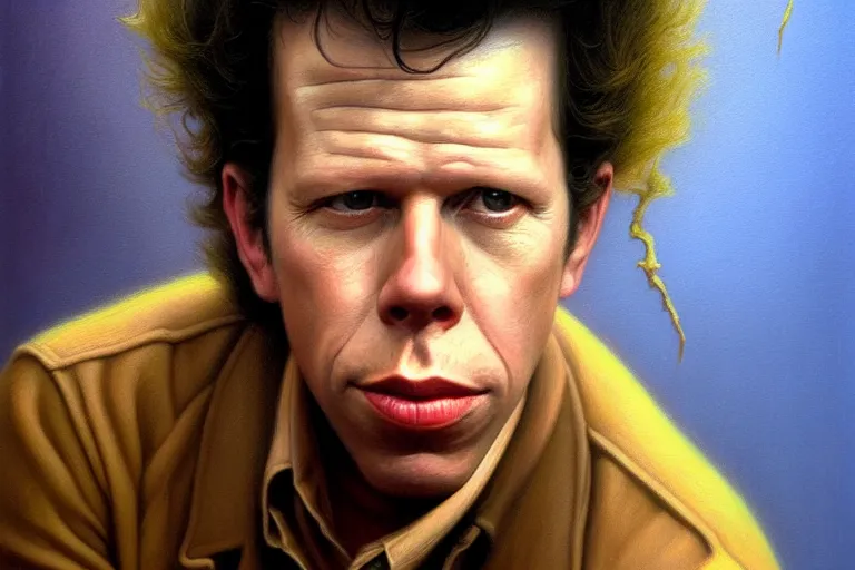 Image similar to poster portrait of young tom waits in the color of money ( 1 9 8 6 ). oil painting elegant, highly detailed, centered, digital painting, artstation, concept art, smooth, sharp focus, illustration, artgerm, tomasz alen kopera, peter mohrbacher, donato giancola, joseph christian leyendecker drew struzan