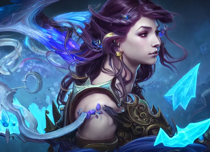 Image similar to water, fantasy, whimsical, dungeons and dragons, league of legends splash art, heroes of the storm splash art, hearthstone splash art, world of warcraft splash art, overwatch splash art, art by artgerm, art by alphonse mucha, intricately detailed, highly detailed, trending on artstation, 4 k, wallpaper