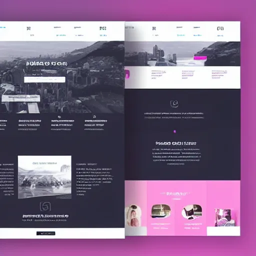 Image similar to a brutalist personal landing page template trending on dribbble intricate design 4 k detailed