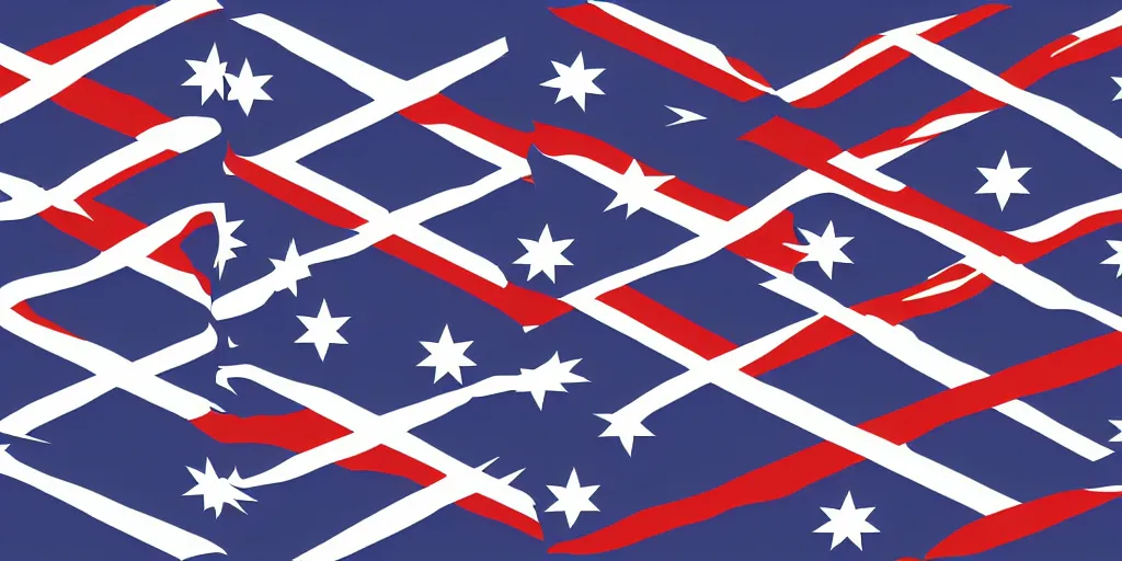 Image similar to concept for an updated australian flag, southern cross, flag, stars