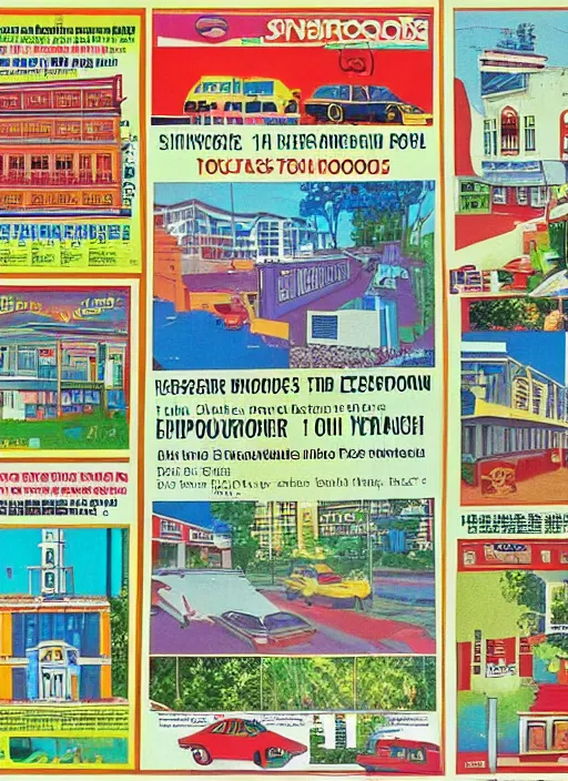 Image similar to 1 9 9 0 s singaporean public education poster for neighbourhoods