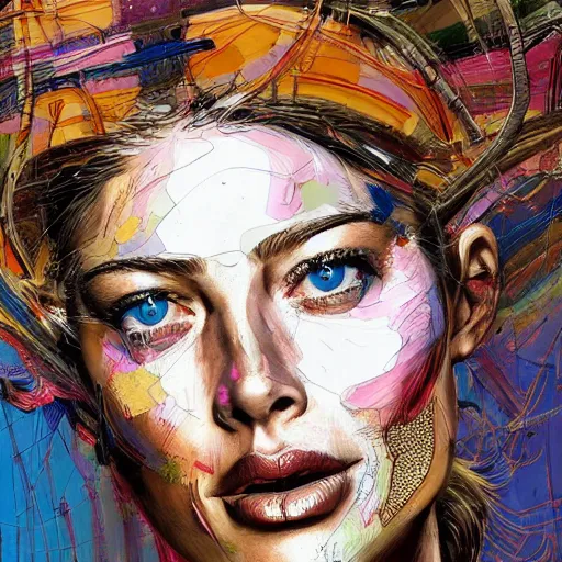 Prompt: a realistic yet sketched doutzen kroes, trending on artstation, by archan nair and marlene duma, intricate details, in the style of frank auerbach, in the style of sergio aragones, in the style of martin ansin, in the style of david aja, in the style of mattias adolfsson