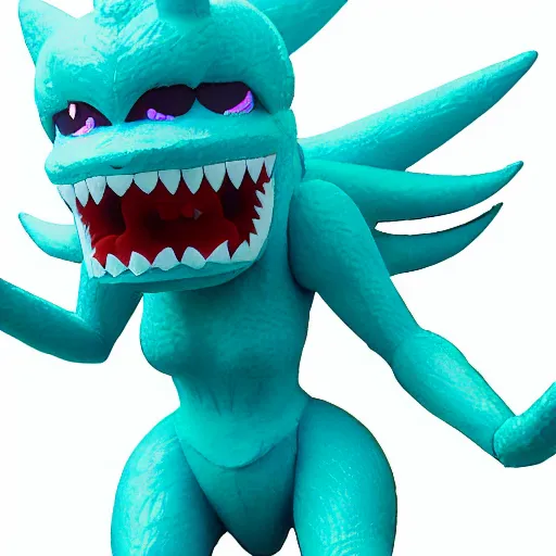 Image similar to toei productions kaiju miku hatsune as a giant monster. mikuzilla