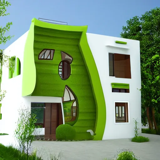 Image similar to house designed as Avocado