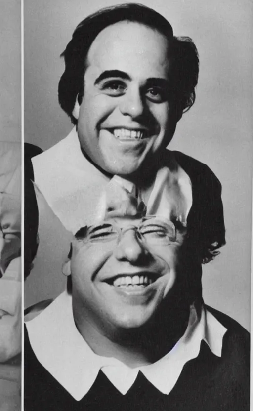 Image similar to danny devito 1 9 6 0 high school yearbook senior photo