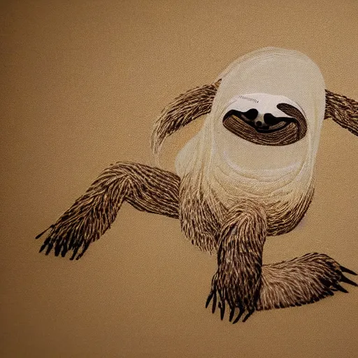 Image similar to sloth, intricate detail, conceptual art, soft light, dynamic