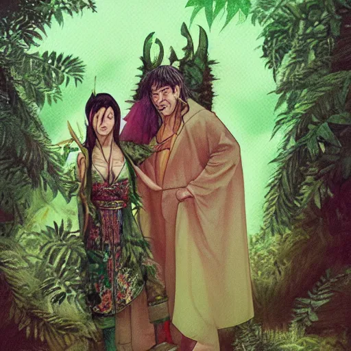 Image similar to a russian and japanese mix 1 9 8 0 s historical fantasy of a god's plants and trees, photographic portrait, high - key lighting, warm lighting, overcast flat midday sunlight, 1 9 8 0 s concept art.