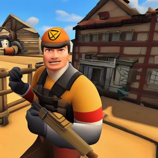 Prompt: muselk playing team fortress 2 again