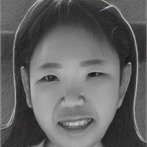 Prompt: portrait in jiufen taiwan detailed pencil drawing