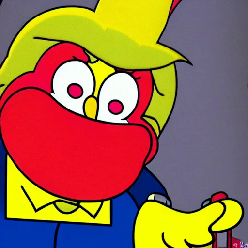 Image similar to donald trump as krusty the clown