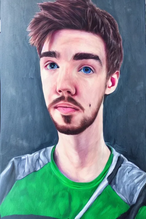 Image similar to Sean McLoughlin, Jacksepticeye, Irish Youtuber, solo portrait 🎨🖌️🪄 ❤️‍🔥