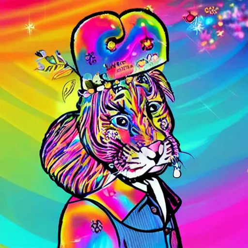 Image similar to Lisa Frank and Mozart collaboration