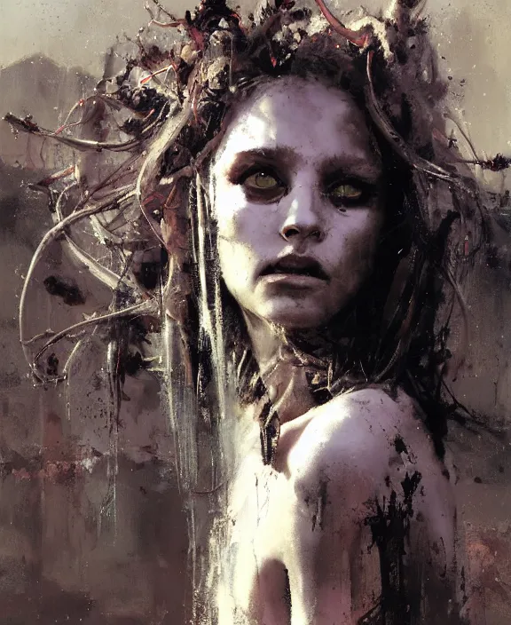 Image similar to medusa in the desert by jeremy mann