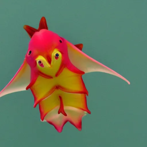 Image similar to an anthro rosy maple moth squid hybrid