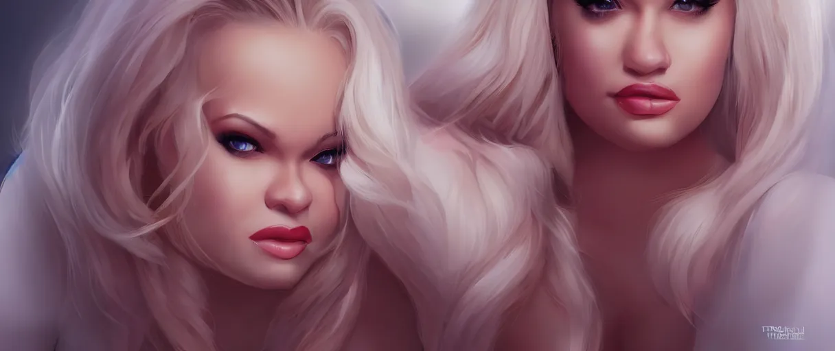 Image similar to very beautiful trisha paytas, happy appearance, ioyful vibe and lighting, cgsociety, artstation, in the style of artgerm