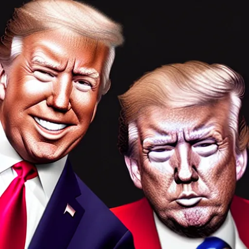 Image similar to UHD candid color photo of Joe Biden and Donald Trump wearing accurate clown makeup, accurate faces, UHD, photorealistic, correct face, photo by Annie Leibowitz