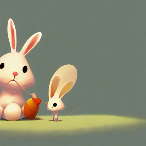 Prompt: goro fujita illustration of a cute bunny