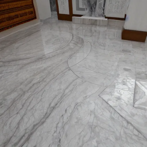 Prompt: marble floor photorealistic