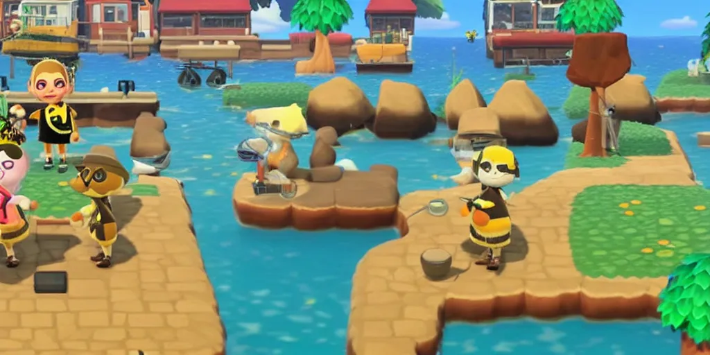 Prompt: herky the hawk in animal crossing new horizons