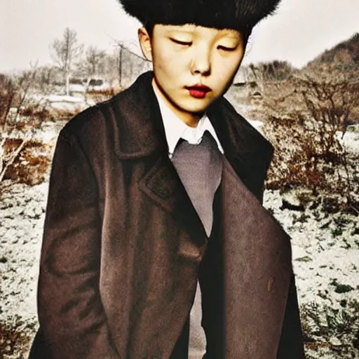 Prompt: !dream (((((The North Korean))))) necromancer!!!!!!!!!!, portrait, !!!!!!!!!fashion photography!!!!!!!, by Juergen Teller